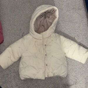 Zara Kids Cream Puffer Jacket